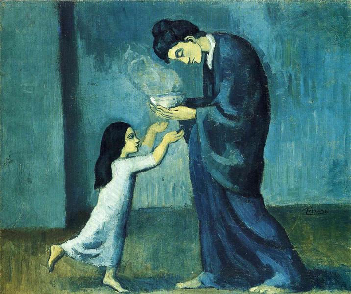 Pablo Picasso Classical Oil Paintings The Soup La Soupe